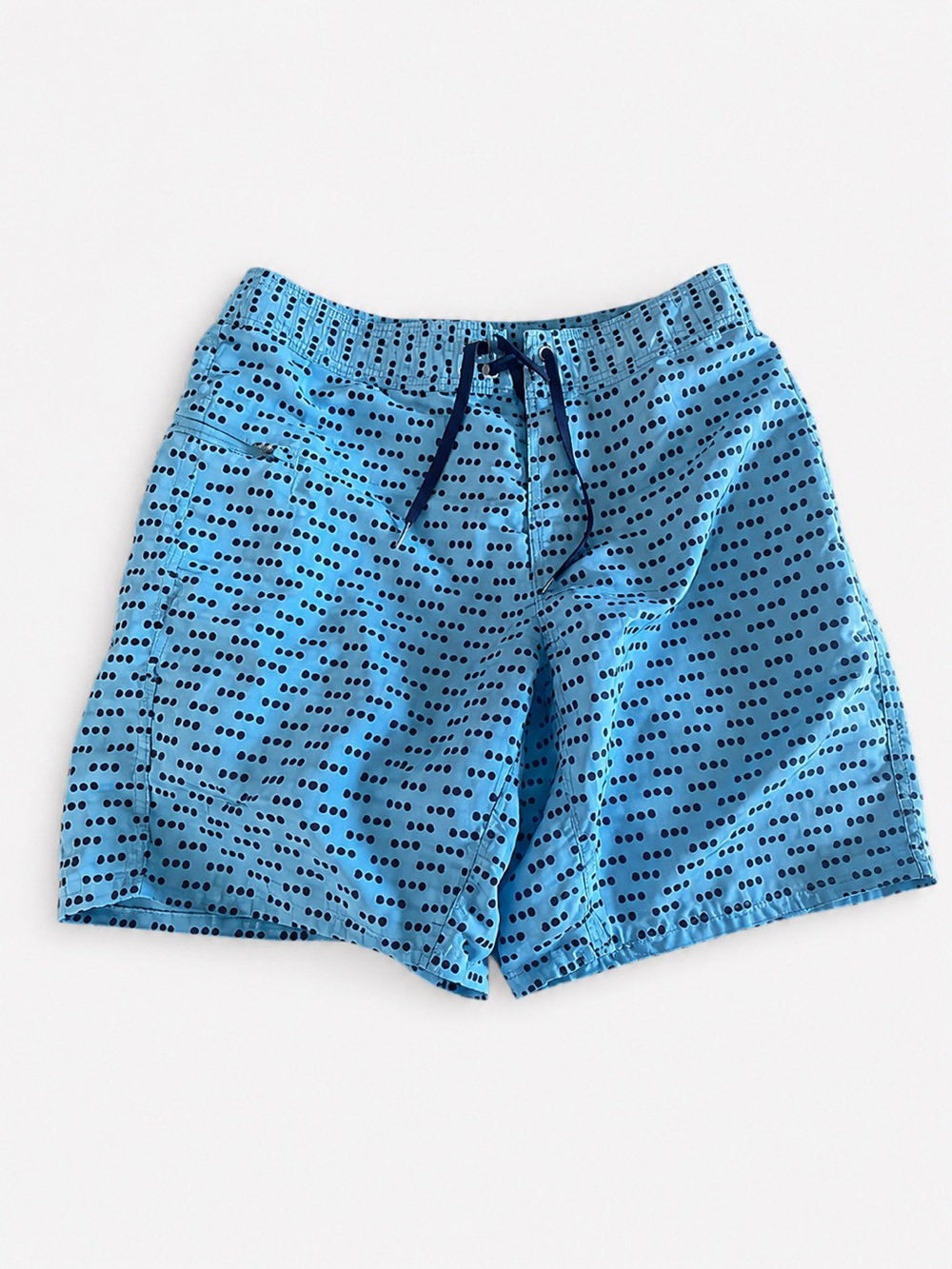 Patagonia Light Blue Printed Elastic Waist Shorts